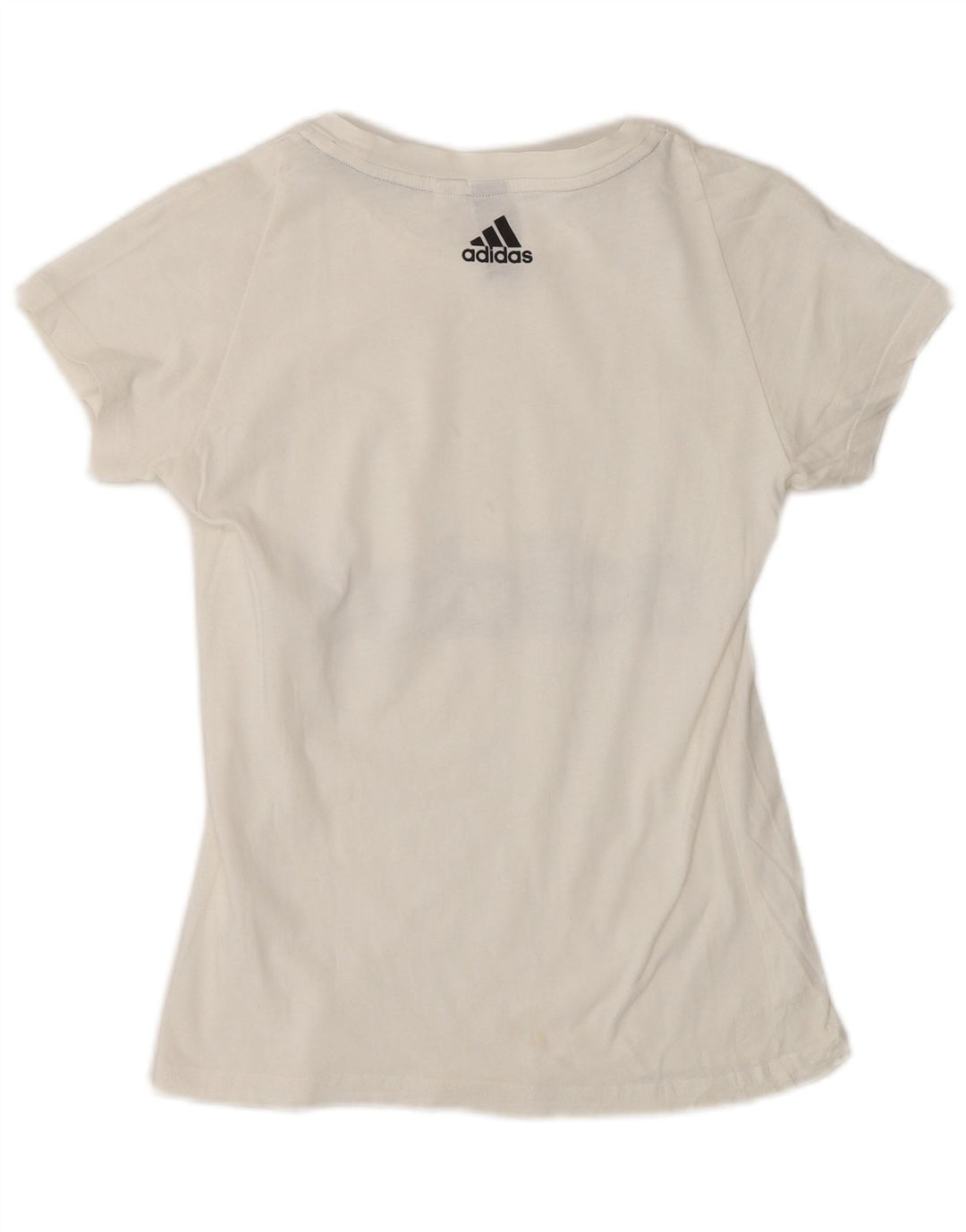 Γυναικείο γραφικό T-Shirt Adidas Top UK 10 Small White