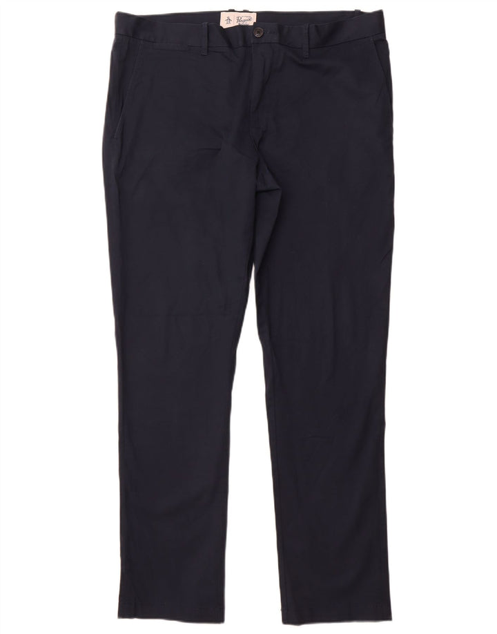 Ανδρικό παντελόνι Chino PENGUIN W36 L32 Navy Blue