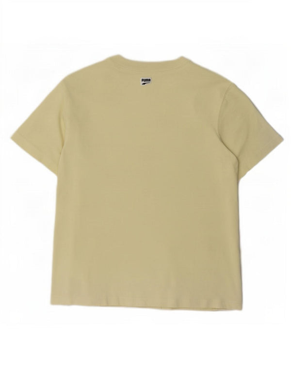 Γυναικείο γραφικό μπλουζάκι Puma Top UK 14 Medium Yellow