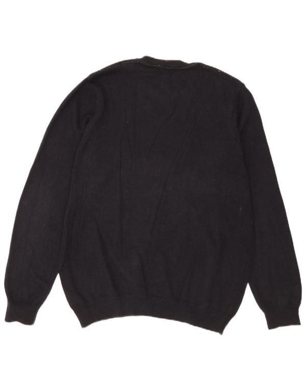 Ανδρικό πουλόβερ Marks & Spencer Μπλε Harbor με V-Neck Jumper Medium Navy Blue