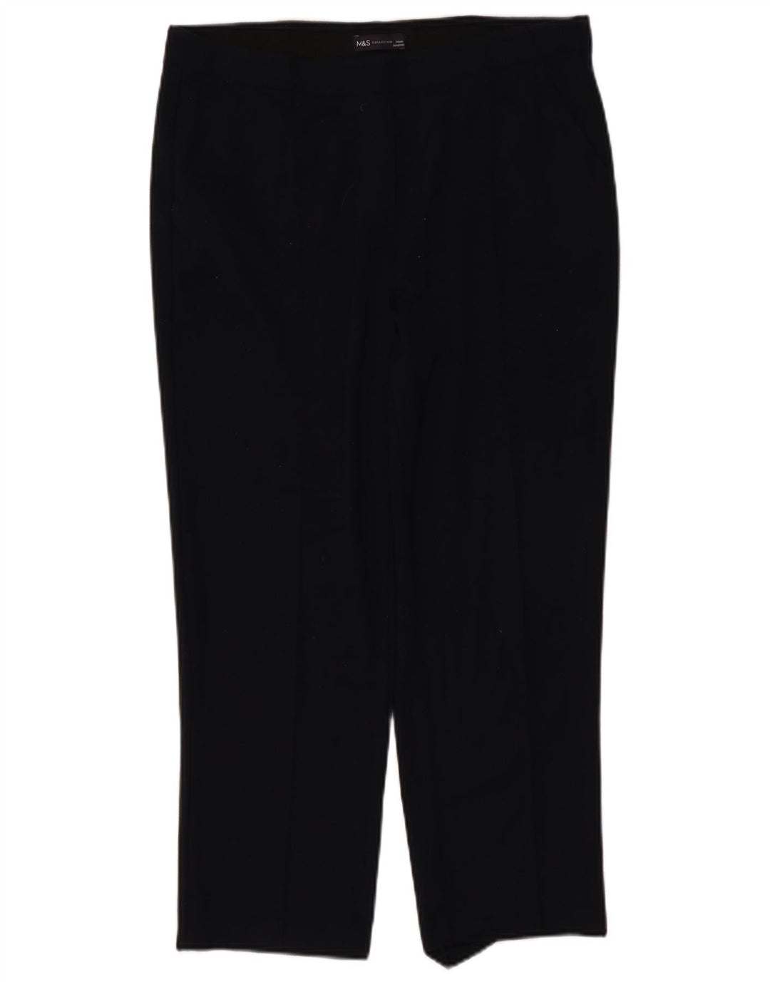 Marks & Spencer Γυναικείο Cropped Παντελόνι UK 14 Large W34 L26 Navy Blue