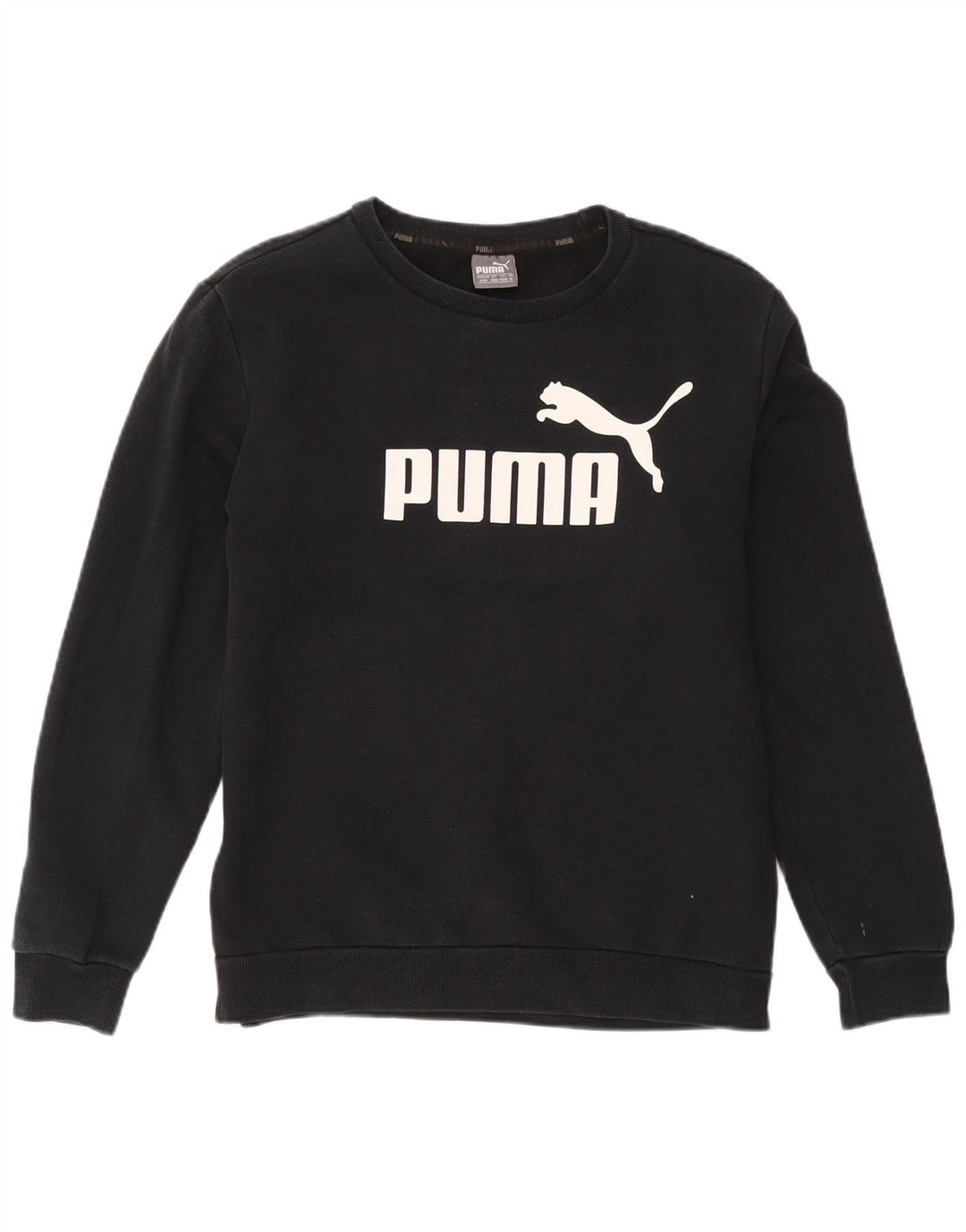 Ανδρικό γραφικό φούτερ Puma Jumper Μεσαίο μαύρο βαμβακερό