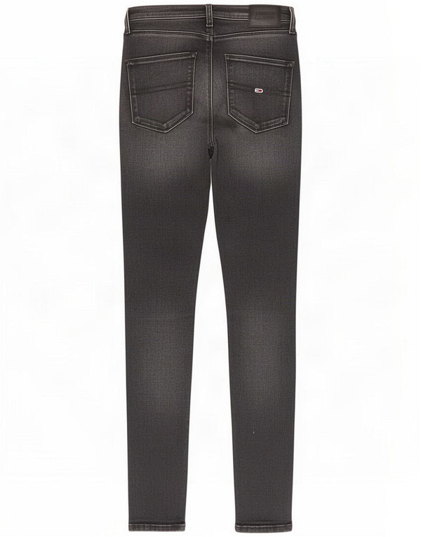Tommy Hilfiger Γυναικεία Sylvia High Rise Super Skinny Jeans W26 L30 Grey