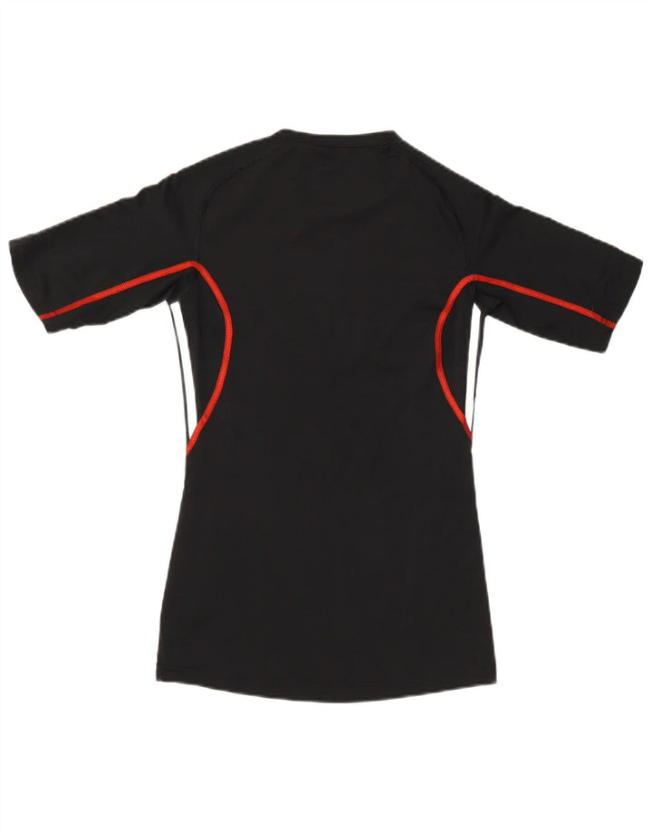 Adidas Boys T-Shirt Top 13-14 Years Μαύρο