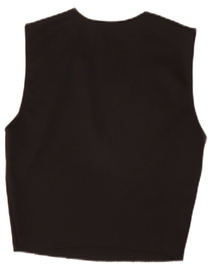 Zara Γυναικεία Αμάνικη Μπλούζα Τοπ UK 8 Small Black