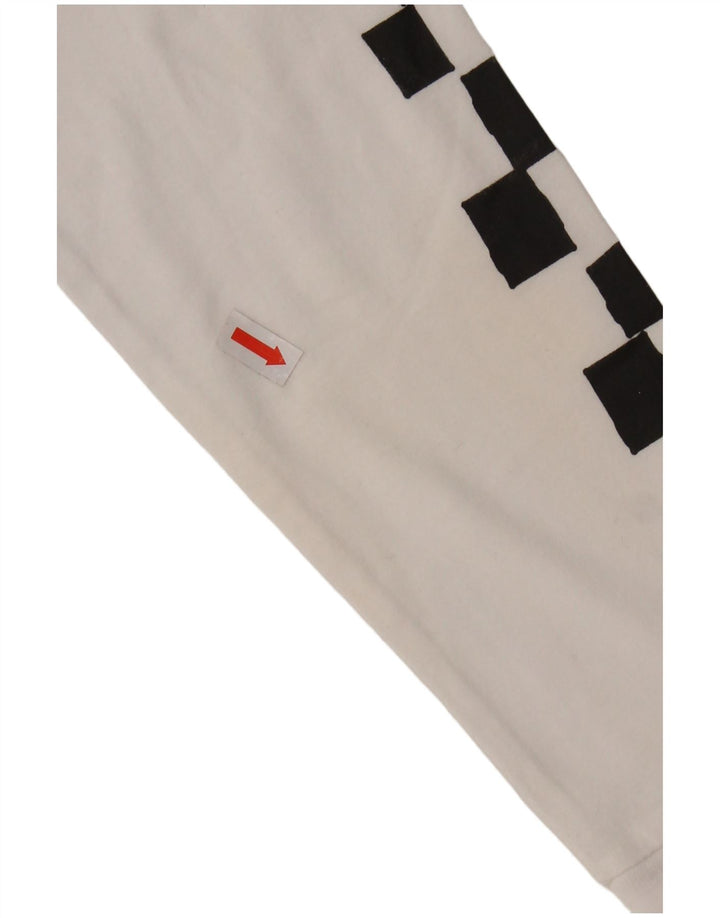 VANS Γυναικείο Crop Graphic Top Μακρυμάνικο UK 6 XS Λευκό