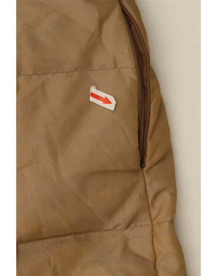 Zara Γυναικείο παλτό UK 10 Small Brown Nylon