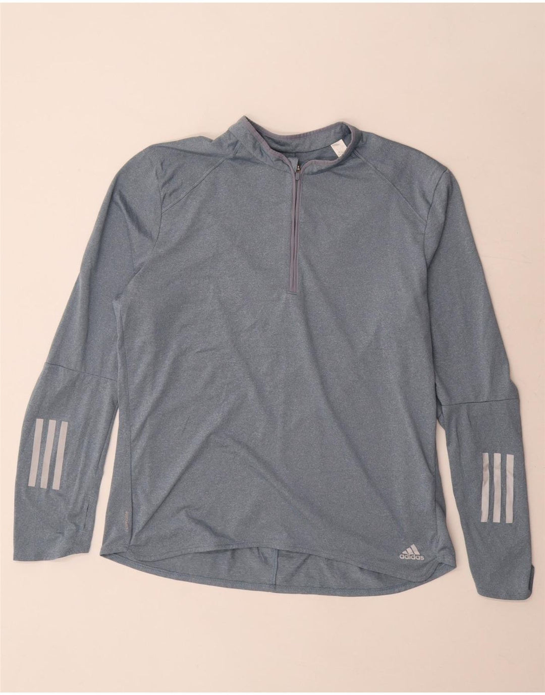 Adidas Γυναικεία φόρμα πουλόβερ με φερμουάρ Climalite Top UK 20/22 XL Γκρι