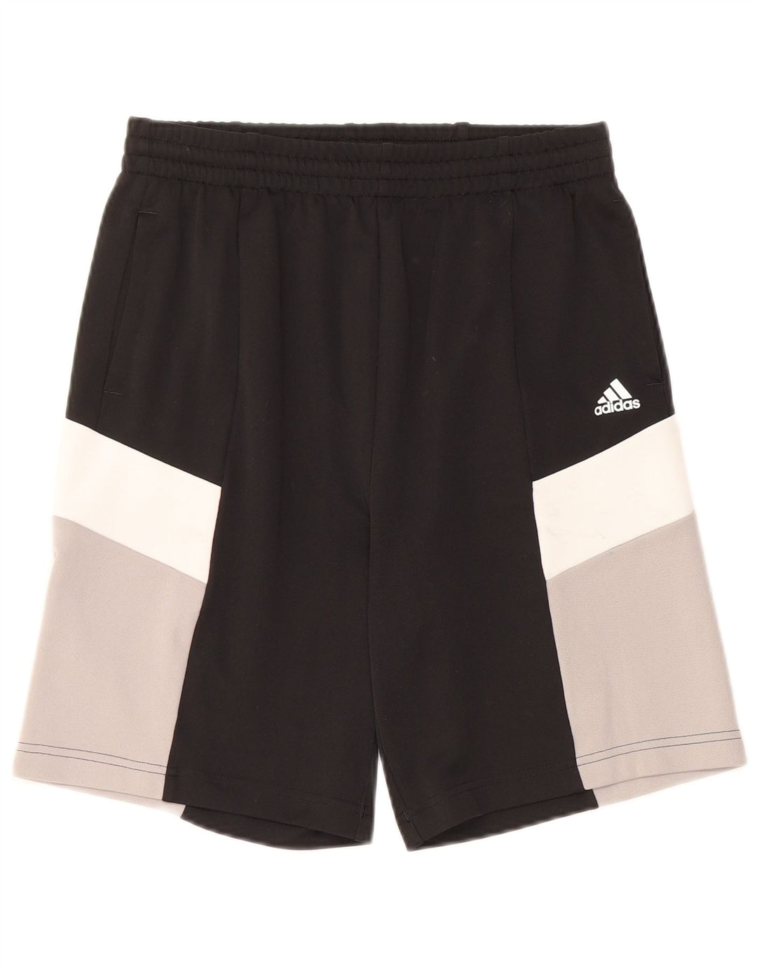 Αθλητικό σορτς Adidas Boys 13-14 ετών Μαύρο Colourblock Πολυεστέρας