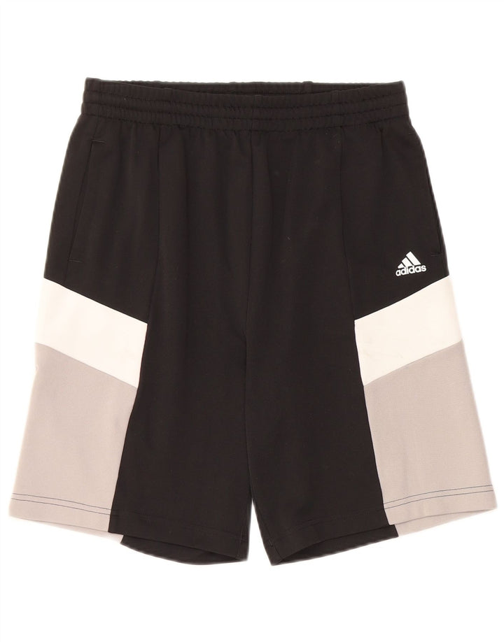 Αθλητικό σορτς Adidas Boys 13-14 ετών Μαύρο Colourblock Πολυεστέρας