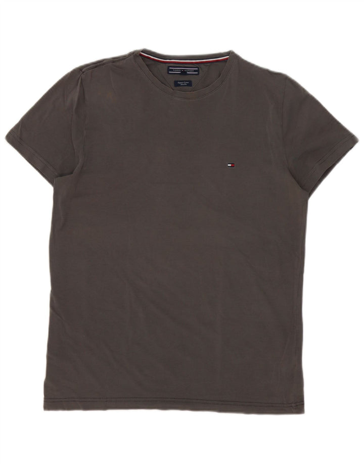 Ανδρικό T-Shirt Tommy Hilfiger Slim Fit Top Μεσαίο γκρι βαμβακερό