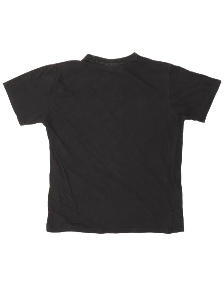 SERGIO TACCHINI Γυναικείο T-Shirt Top UK 14 μεσαίο μαύρο βαμβακερό