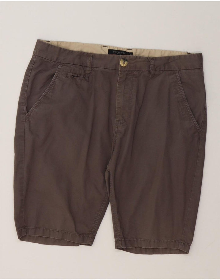 Ανδρικό σορτς Chino Pierre Cardin μεσαίο W36 Γκρι βαμβακερό