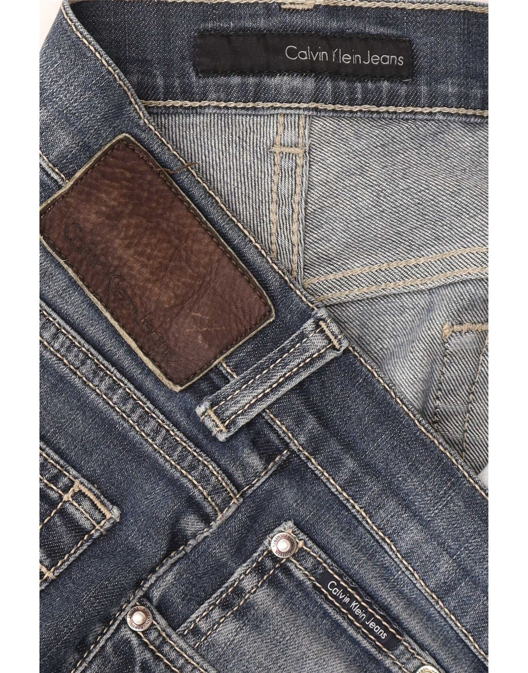 Ανδρικό τζιν ίσιο Calvin Klein W36 L31 Μπλε