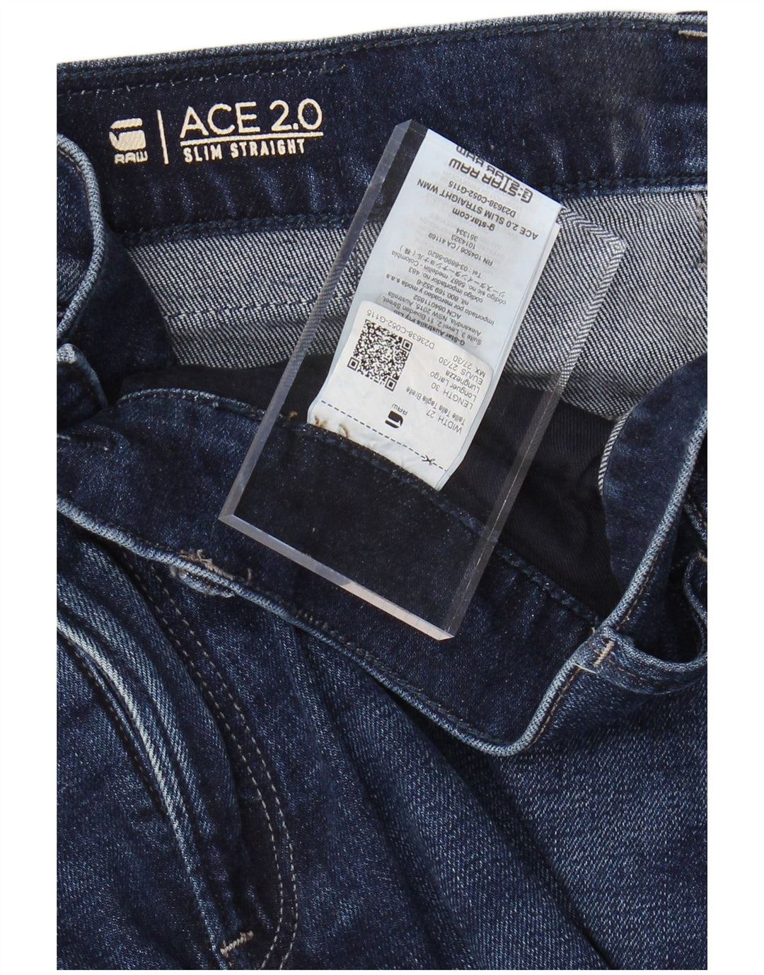 G-STAR Γυναικείο Slim Straight Jeans W27 L26 Navy Blue Cotton