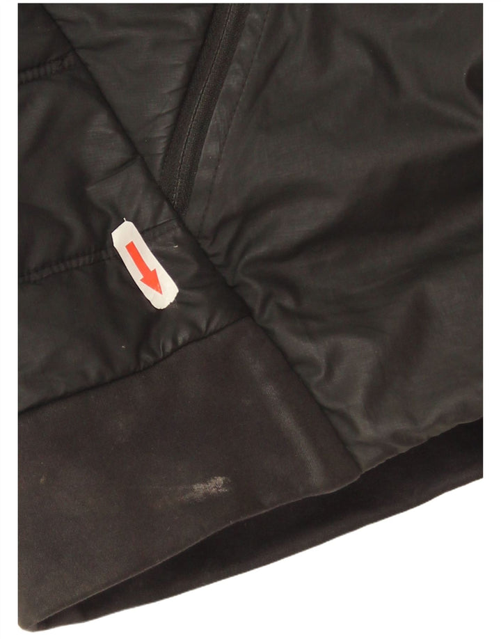 Ανδρικό μπουφάν με κουκούλα Nike UK 44 2XL μαύρο πολυεστέρα