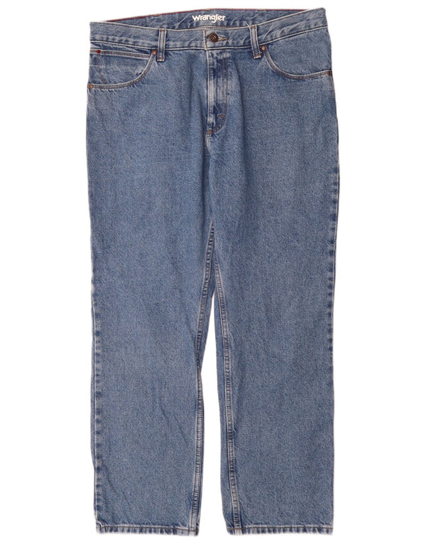 Ανδρικό τζιν Wrangler ίσιο W36 L30 Μπλε βαμβακερό