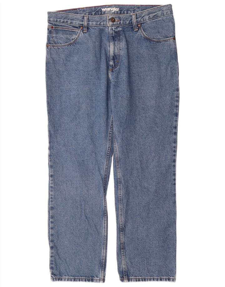 Ανδρικό τζιν Wrangler ίσιο W36 L30 Μπλε βαμβακερό
