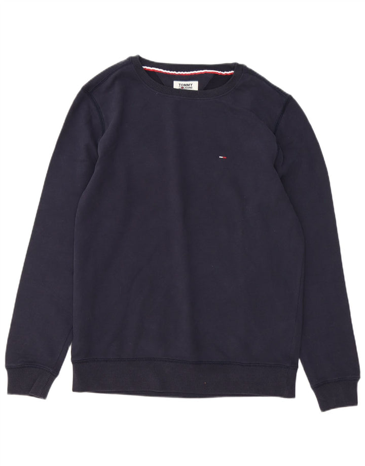 Ανδρικό φούτερ Tommy Hilfiger Jumper Large Navy Blue Cotton