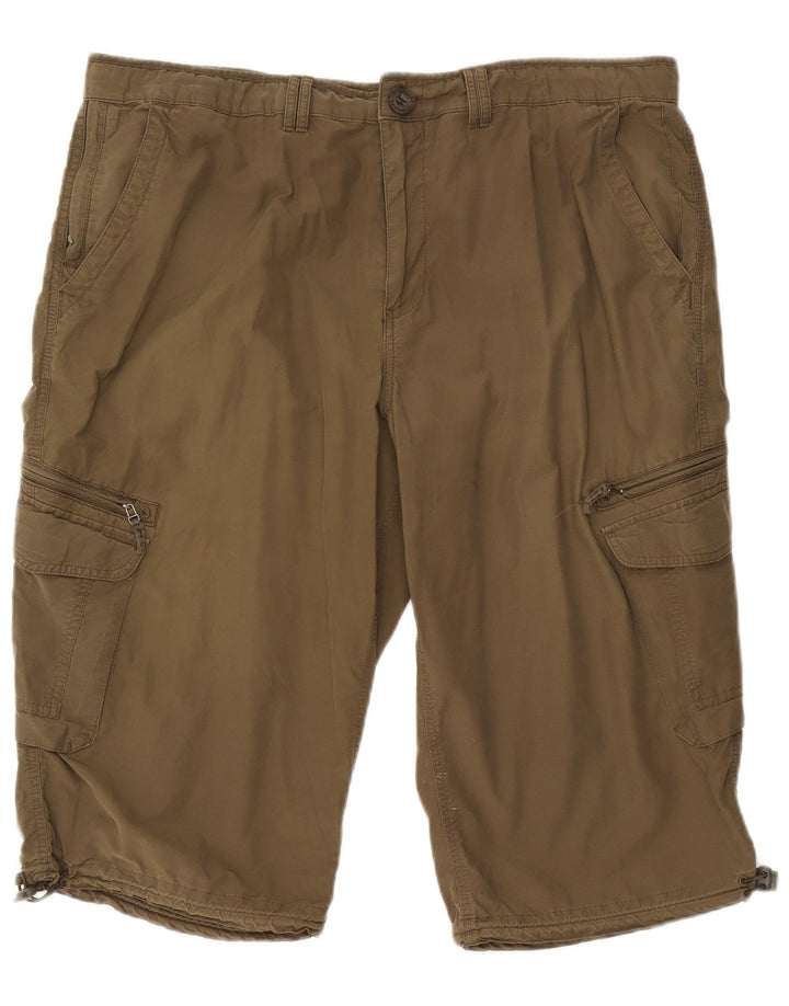 Ανδρικό σορτς Cargo Marks & Spencer W38 XL Χακί βαμβακερό