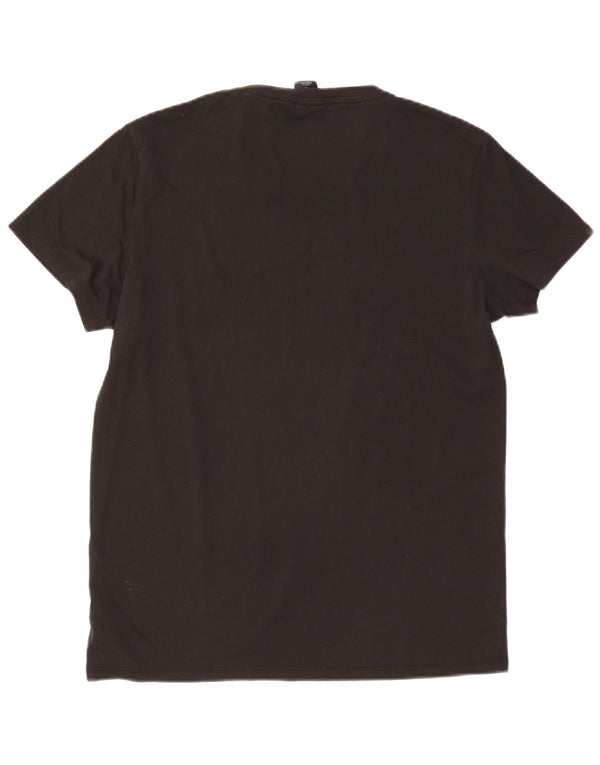 Ανδρικό T-Shirt G-Star Top μεγάλο μαύρο βαμβακερό