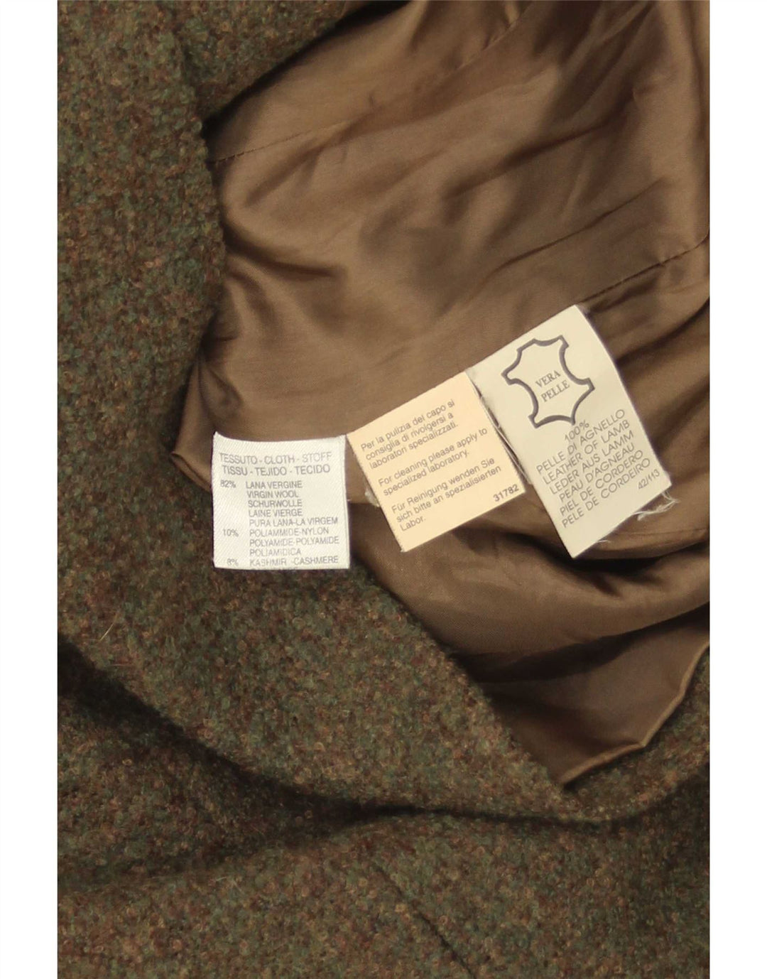 Max & Co. Γυναικείο μπουφάν σακάκι με φερμουάρ UK 8 Small Khaki Wool