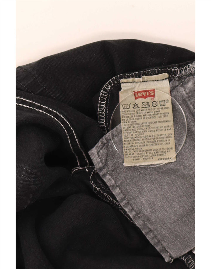 Ανδρικό τζιν Levi's Straight W31 L30 μαύρο βαμβακερό