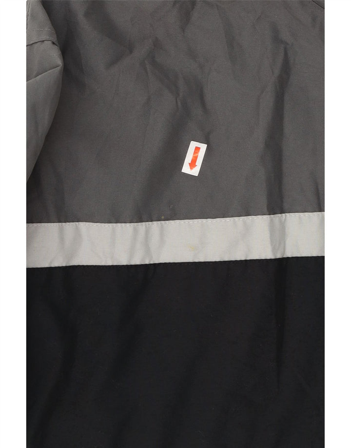 CHAMPION Mens Tracksuit Top Jacket Large Grey Colourblock Polyester