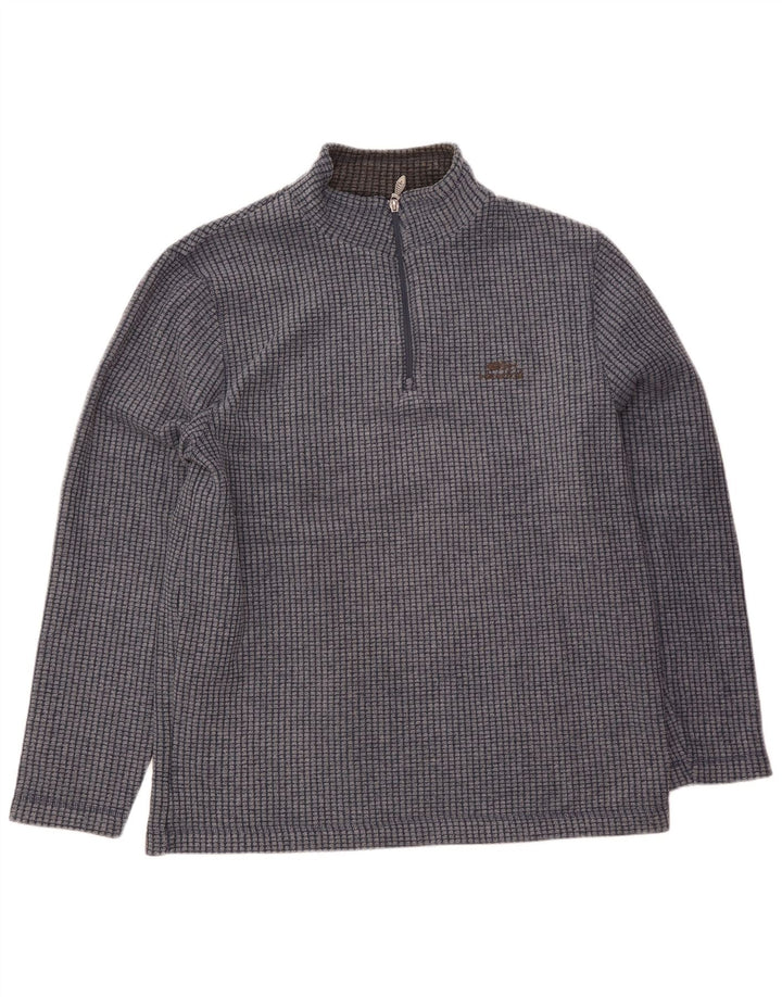 Weird Fish Mens Zip Fleece Jumper XL Navy Blue Polyester