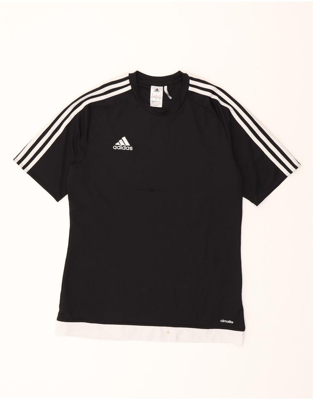 Ανδρικό T-Shirt Climalite ADIDAS Top Medium Black Colorblock Πολυεστέρας
