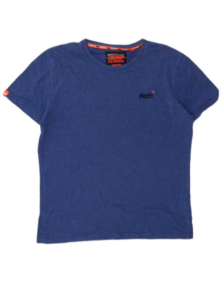 Ανδρικό T-Shirt SUPERDRY Τοπ XL Μπλε βαμβακερό