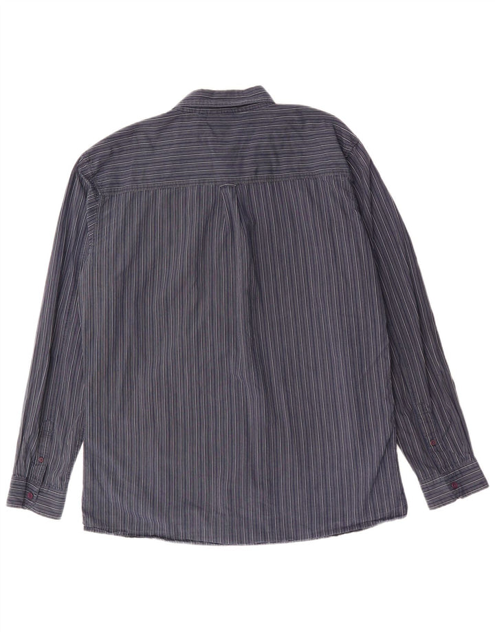 Lee Ανδρικό Πουκάμισο 2XL Navy Blue ριγέ βαμβακερό