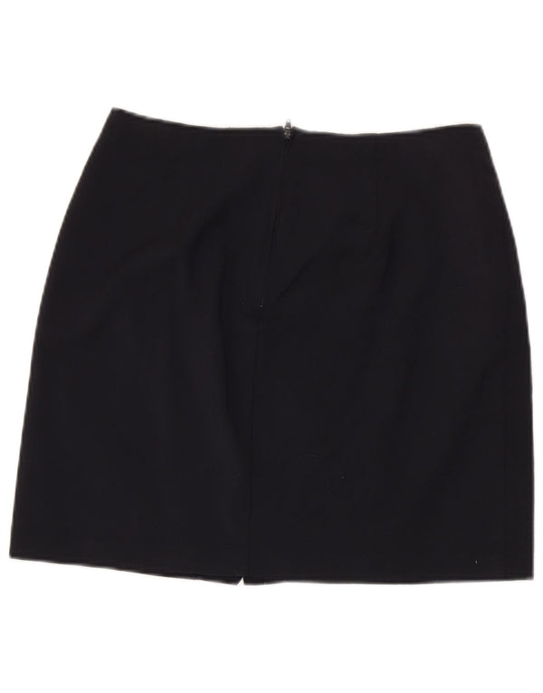 Γυναικεία μίνι φούστα Benetton IT 44 Medium W28 Navy Blue Virgin Wool