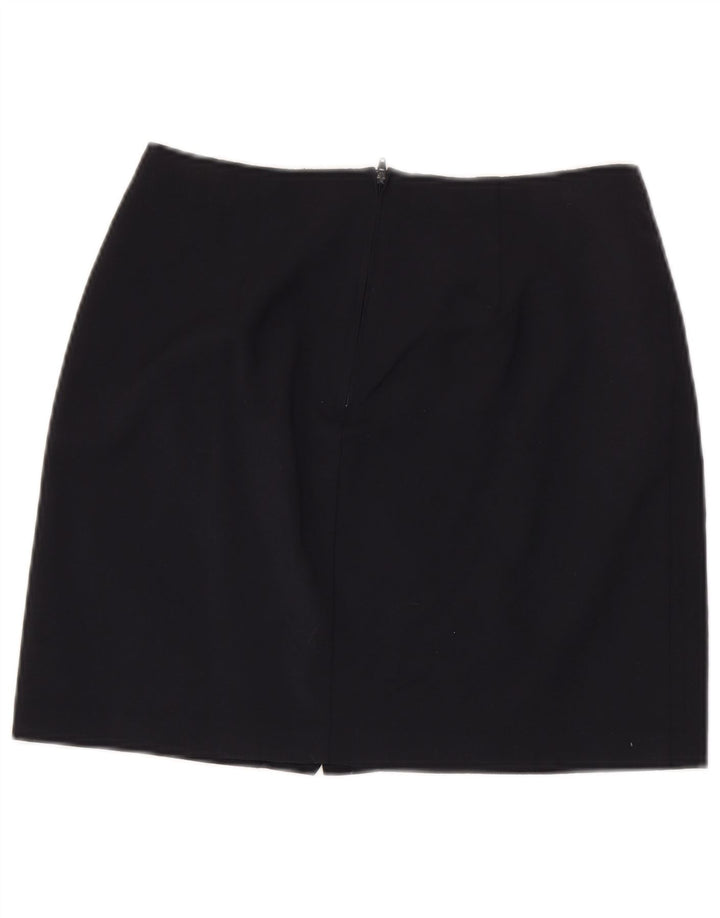 Γυναικεία μίνι φούστα Benetton IT 44 Medium W28 Navy Blue Virgin Wool