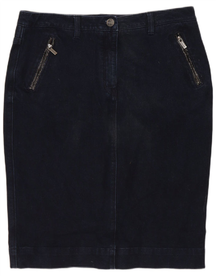 MARKS & SPENCER Γυναικεία τζιν φούστα UK 12 Medium W30 Navy Blue