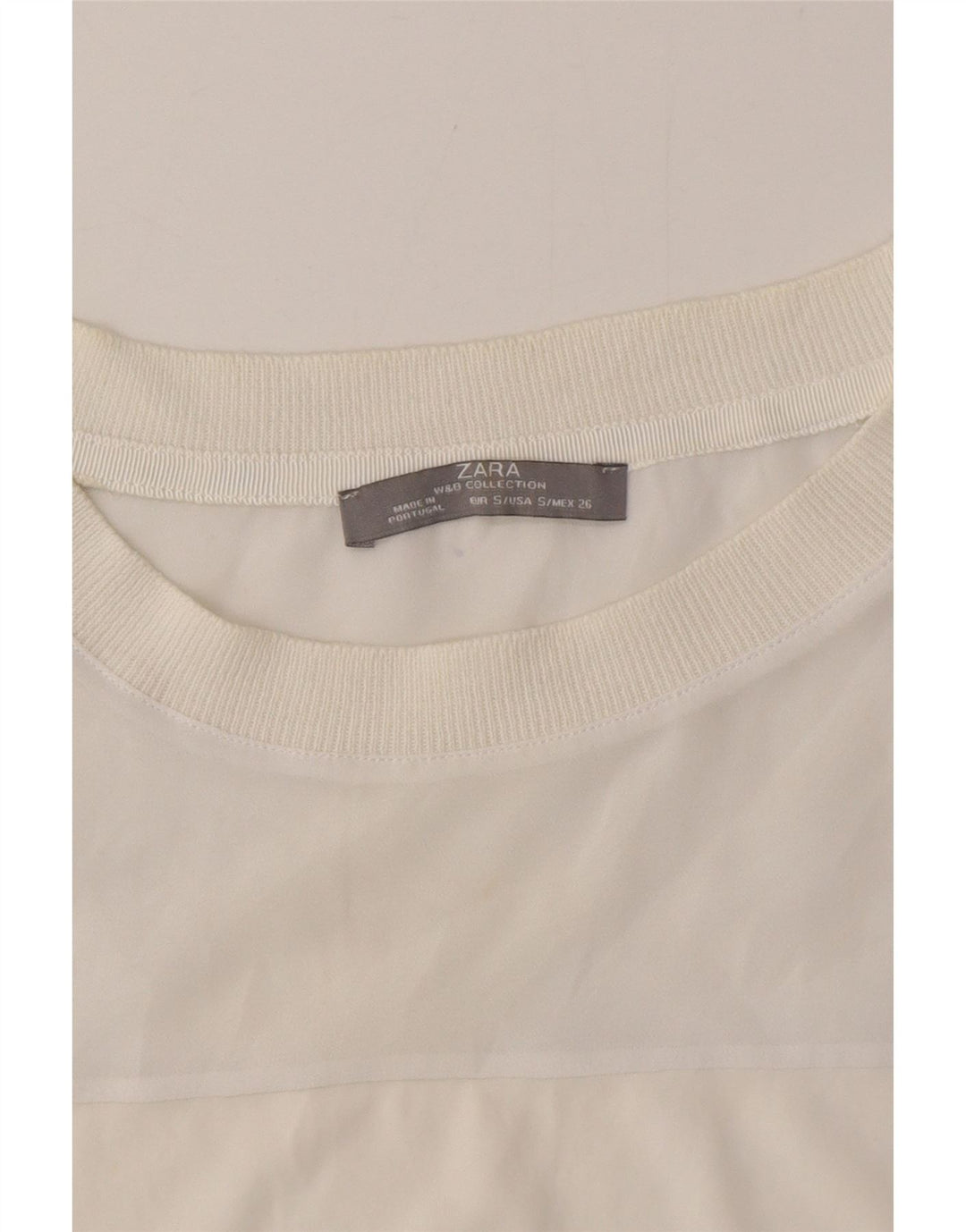 Zara Γυναικεία Φούτερ Jumper UK 10 Small White
