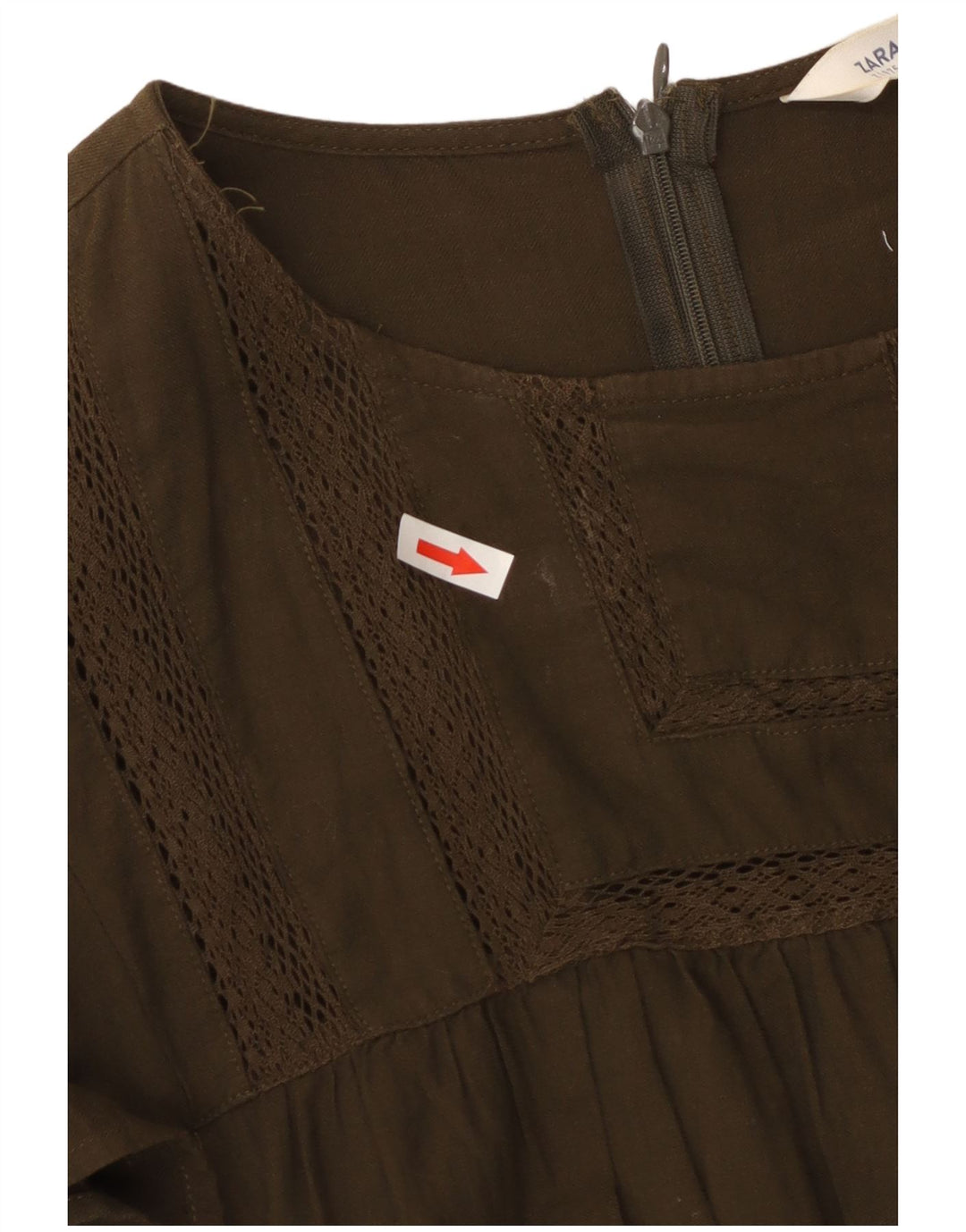 Zara Γυναικείο Playsuit UK 14 Medium Khaki