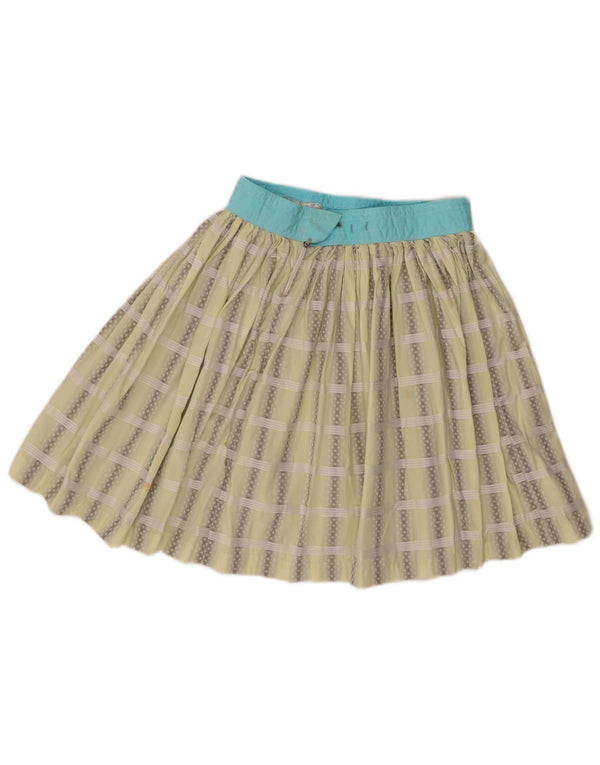 Vintage γυναικεία πλισέ φούστα W26 Small Green Check
