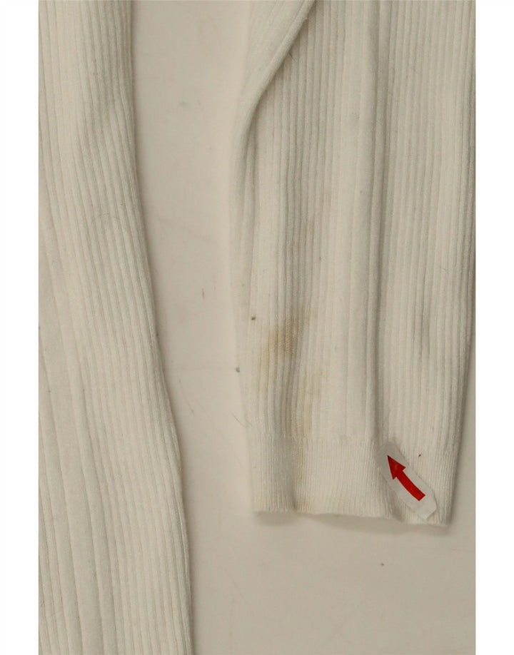 Marks & Spencer Γυναικείο πουλόβερ με ρολό λαιμόκοψη UK 12 Medium Off White