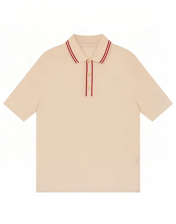 Vintage Ανδρικό πουκάμισο See Through Polo Small White