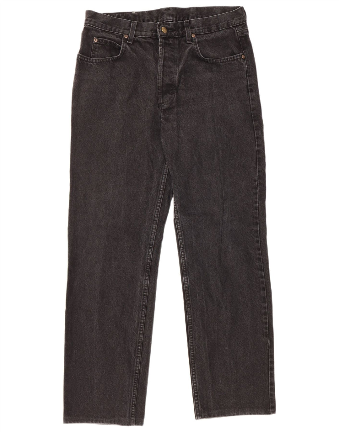 Lee Mens Chicago Straight Jeans W34 L29 Μαύρο βαμβακερό