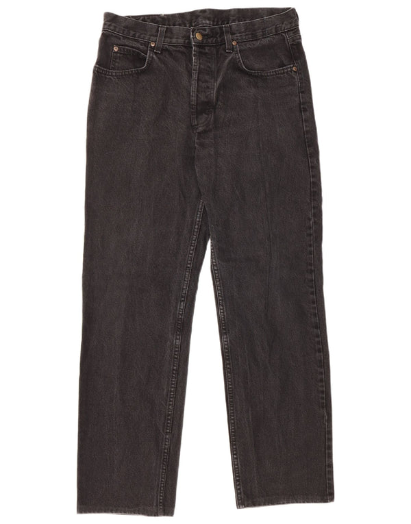 Lee Mens Chicago Straight Jeans W34 L29 Μαύρο βαμβακερό