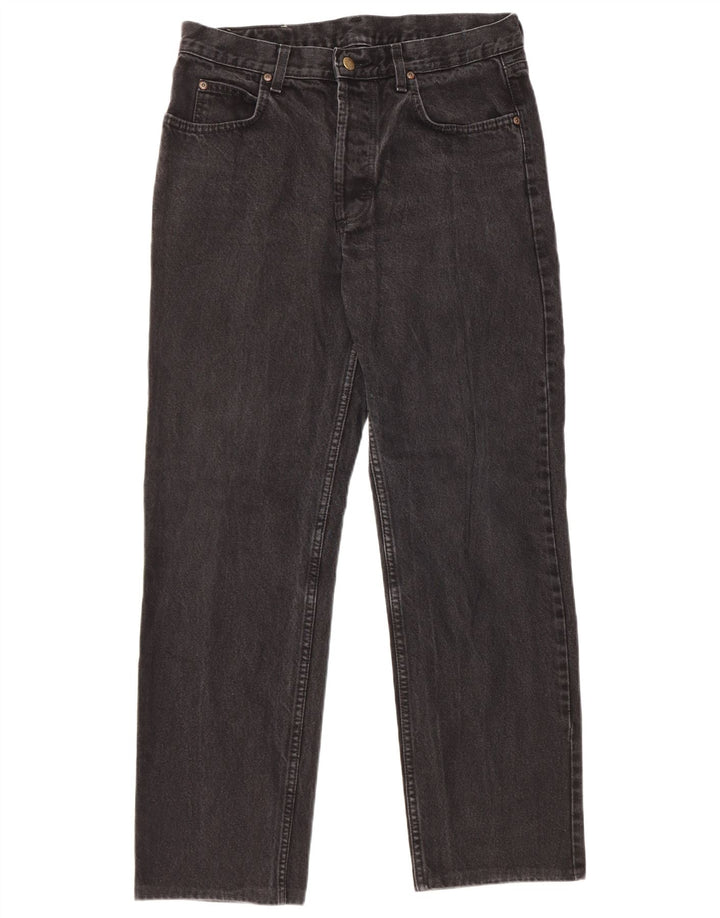 Lee Mens Chicago Straight Jeans W34 L29 Μαύρο βαμβακερό