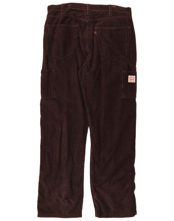 Ανδρικό κοτλέ παντελόνι Levi's Straight Cargo W34 L34 Καφέ βαμβακερό