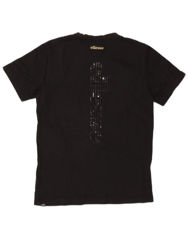 Ellesse Mens Graphic T-Shirt Top Medium Black Colourblock