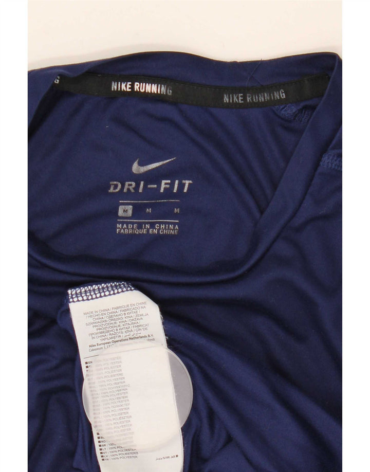 Ανδρικό τοπ Nike Dri Fit Μακρυμάνικο μεσαίο, μπλε ναυτικό πολυεστέρας