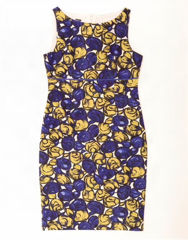 Γυναικείο αμάνικο φόρεμα Hobbs UK 12 Medium Blue Floral Silk