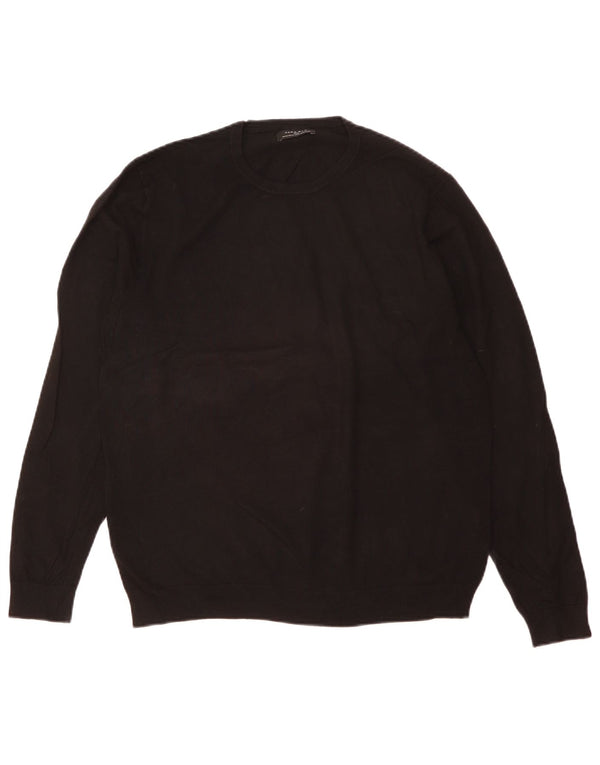 Ανδρικό πουλόβερ Zara Crew Neck Jumper XL Μαύρο