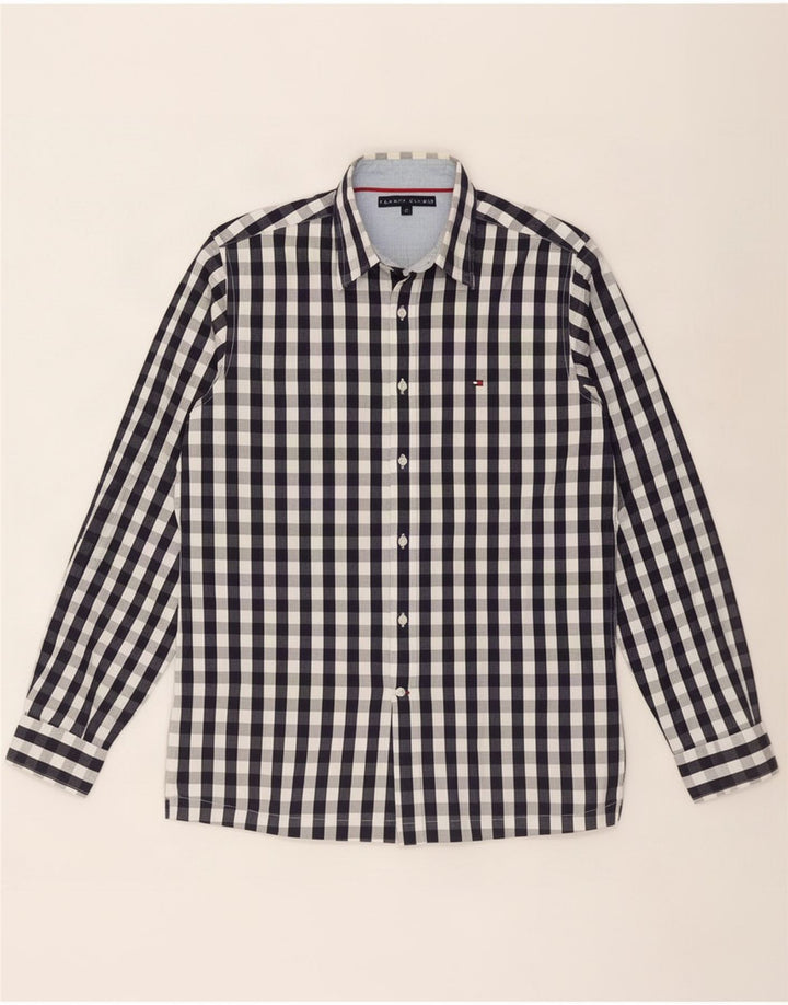 Ανδρικό πουκάμισο Tommy Hilfiger Medium Navy Blue Gingham