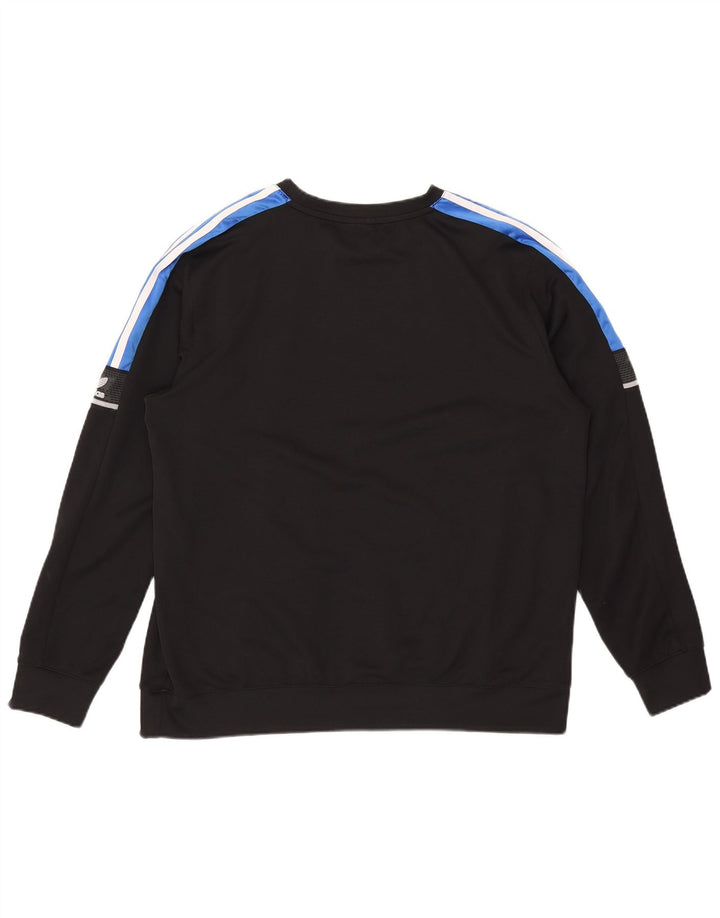 Ανδρικό γραφικό φούτερ Adidas Jumper XL Μαύρο Colourblock Πολυεστέρας